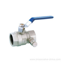 Brass Ball valve with drain